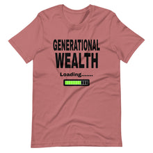 Load image into Gallery viewer, Generational Wealth Loading - Short-Sleeve Unisex T-Shirt
