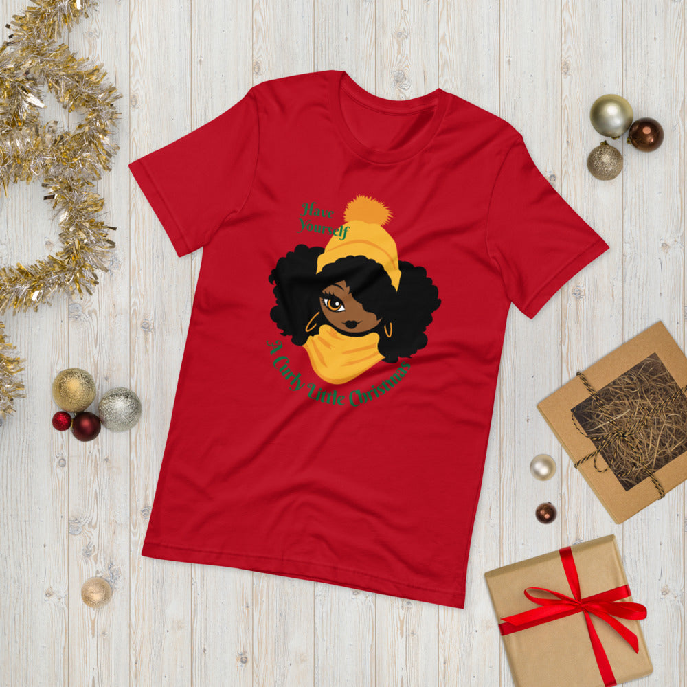 A Curly Little Christmas - Short-Sleeve Unisex T-Shirt